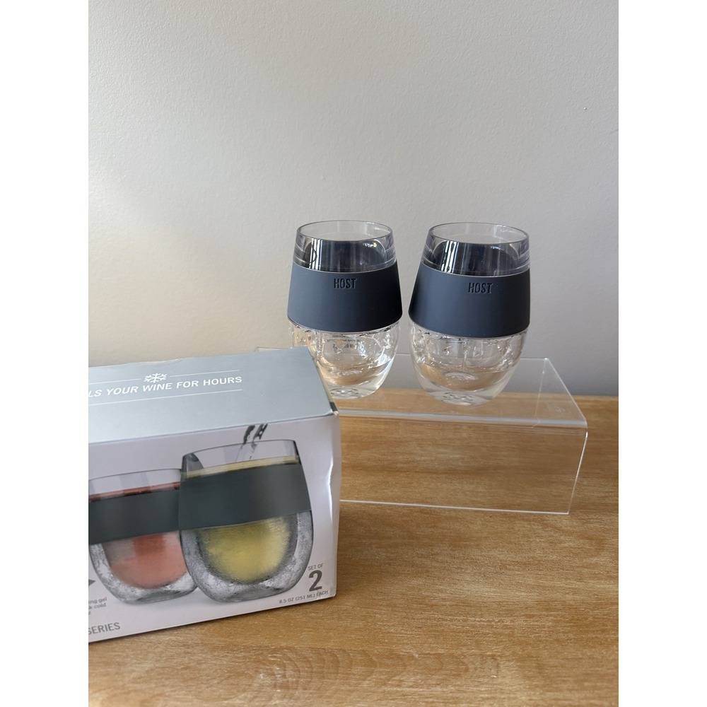 Host Wine Freeze Cooling Cup Cools Your Wine For Hours 8.5oz 251 mL NEW